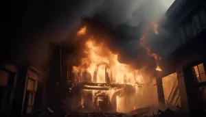 Incendie maison