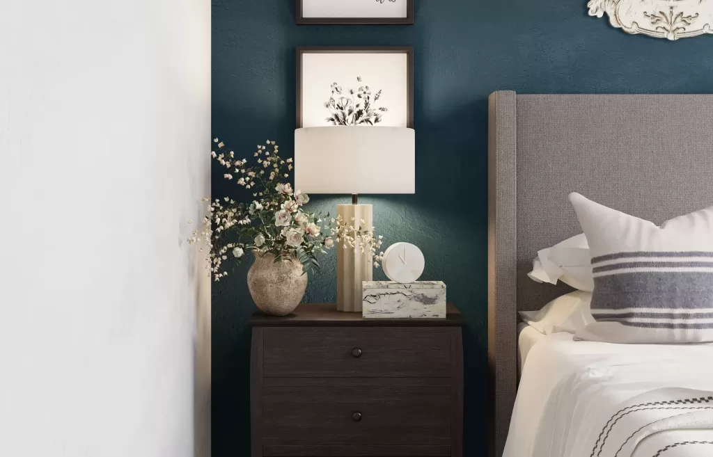 peinture chambre bleue